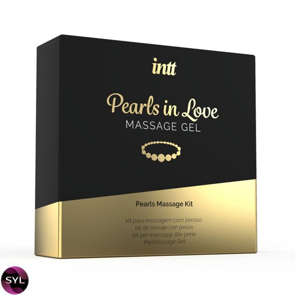 Набір для перлинного масажу Intt Pearls in Love: намисто та силіконовий масажний гель SO2928 SafeYourLove