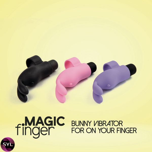 Вибратор на палец FeelzToys Magic Finger Vibrator Black SO4436 фото