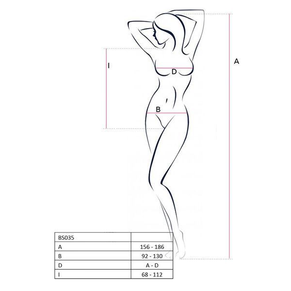 Bodystocking Passion BS035 r&oacute;żowy, body, imitacja topu i majteczek (Wyprzedaż)