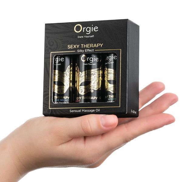 Zestaw olejk&oacute;w do masażu Orgie &ndash; kolekcja Sexy Therapy w rozmiarze mini (3 x 30 ml)