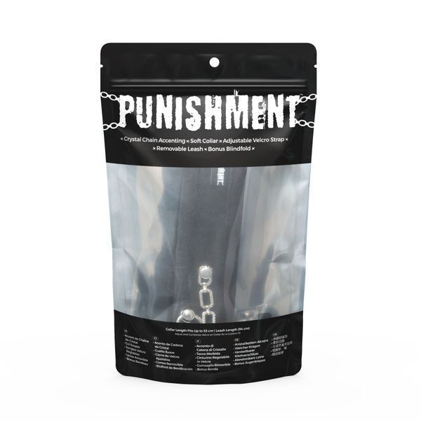 Нашийник із повідцем Punishment - Crystal Collar & Leash SX2228 SafeYourLove