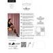 Stockings Passion ST118, on an openwork silicone elastic band, with a side vertical pattern, Black, 1/2