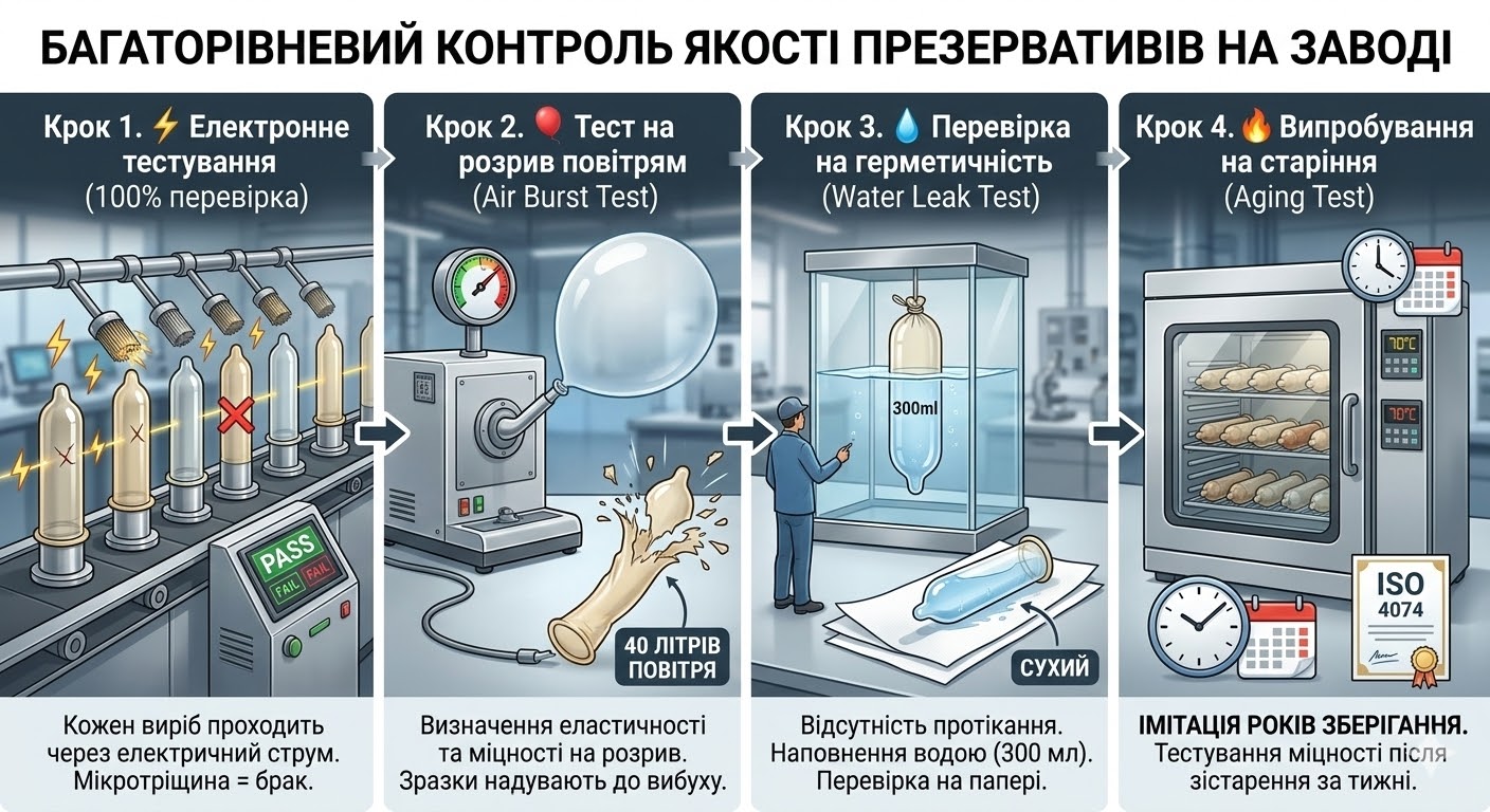 Схема тестів презервативів
